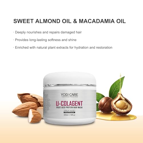 U-COLAGENT Hair Mask with Fruit Extracts – Deep Nourishing Treatment for Dry, Damaged Hair 300ml