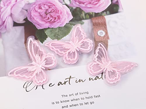 Butterfly Hair Clips - 6Pcs Lace Embroidery Wedding Accessories