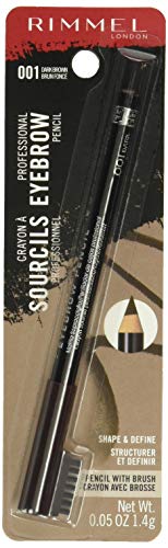 Rimmel London Brow This Way Eyebrow Pencil - Dark Brown, Pack of 2