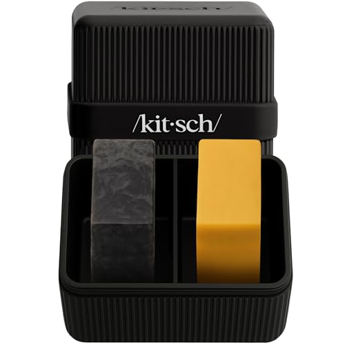 Kitsch 2-Compartment Travel Soap Case - TSA-Approved & Leak-Proof