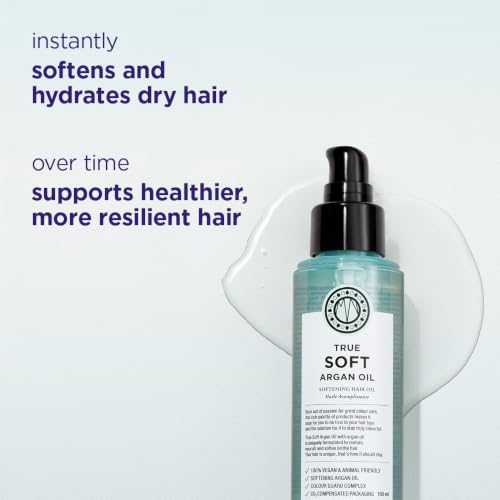 Maria Nila True Soft Argan Oil 1 Fl Oz - Moisturizing & Frizz Control for Dry Hair