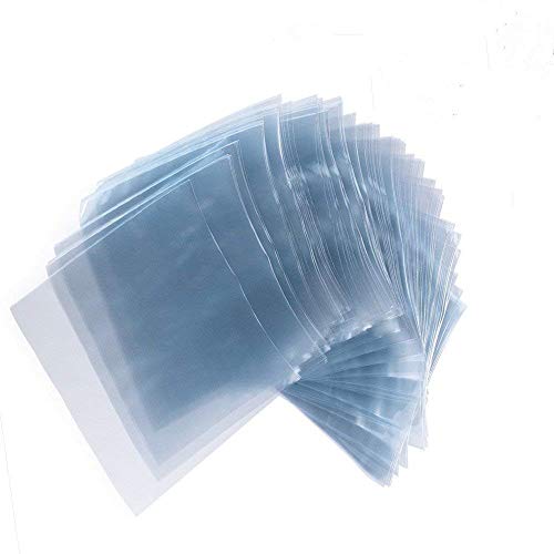 Senover 300pcs 6x6 Inch Clear PVC Shrink Wrap Bags for Soaps, Bath Bombs & Crafts