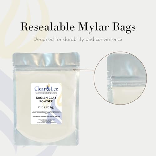 100% Pure Cosmetic Grade Kaolin Clay Powder - 1 LB Detox for Skin