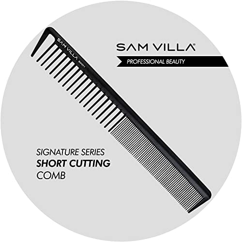 Sam Villa Signature Series Black Professional Hair Cutting & Parting Comb - 1 Pack