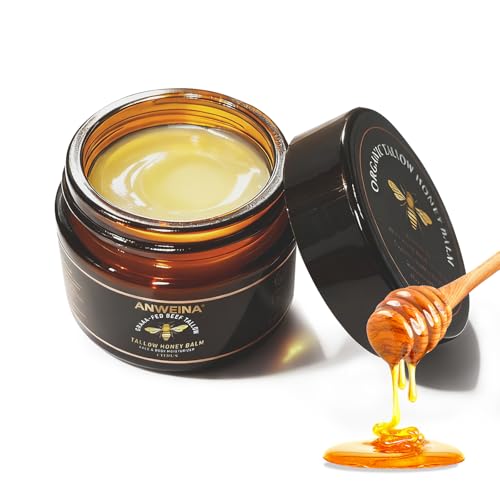 Organic Grass-Fed Beef Tallow Balm with Raw Honey & Citrus – 2 OZ Skin Moisturizer