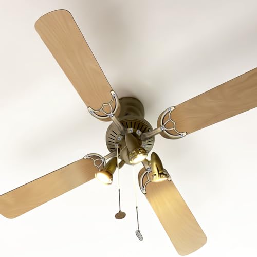 DOITOOL Antique Brass Ceiling Fan Blade Arm Replacement for 52 Inch Fans