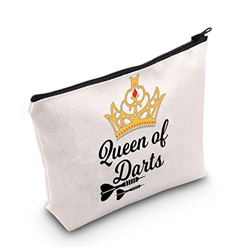 Queen of Darts Cosmetic Bag - POFULL Makeup Organizer for Travel