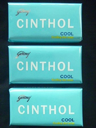 Cinthol Cool Bath Soap with Extra Menthol – 3 x 75g Bars