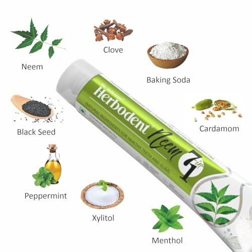 Herbodent Neem 7 in 1 Toothpaste with Xylitol - 6.53oz