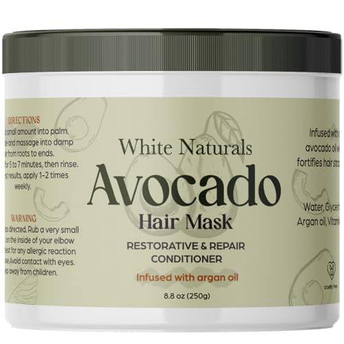 Avocado Hair Mask with Biotin - Deep Conditioning for Growth & Volume