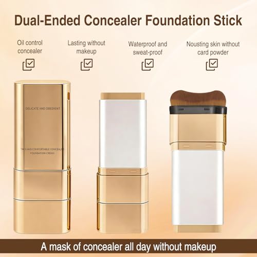 Luminous Dual-Ended Concealer Foundation Stick - #01 Ivory White