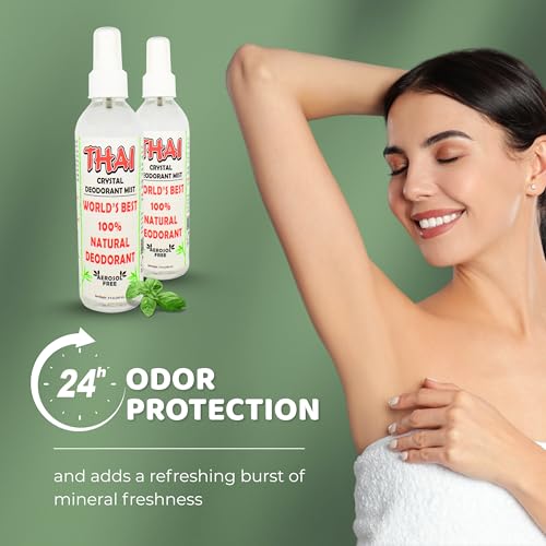 Thai Deodorant Stone Natural Deodorant Spray, 8 oz - Pack of 2