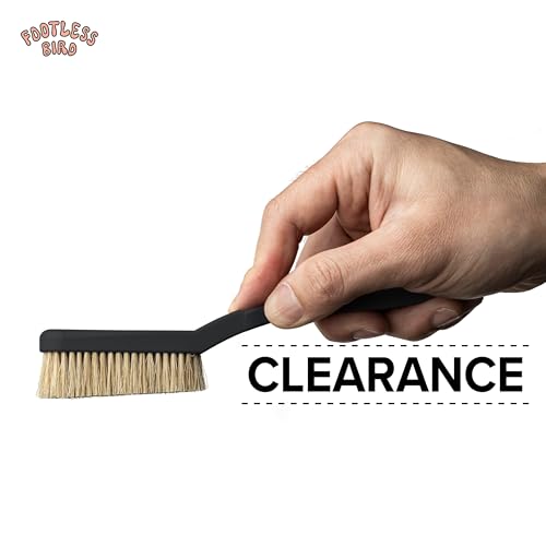 Footless Bird Rock Climbing Brush - Ergonomic Wild Boar Hair Bristles