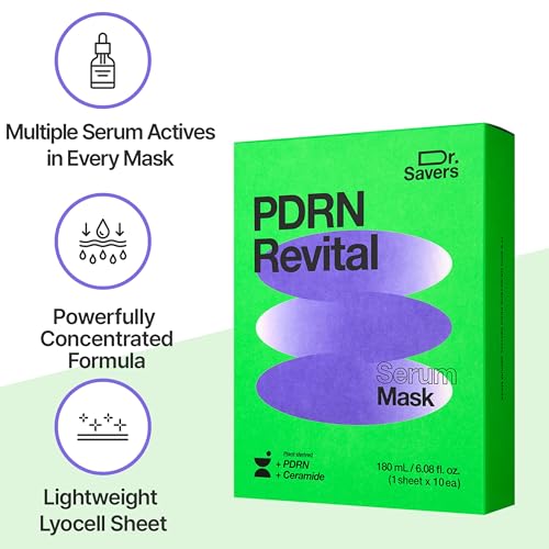 Dr. Savers PDRN Revital Face Serum Mask - Nourishing Hydration & Firming Care