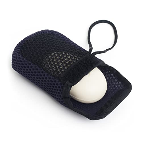 MainBasics Dual-Sided Exfoliating Soap Pouch - Blue