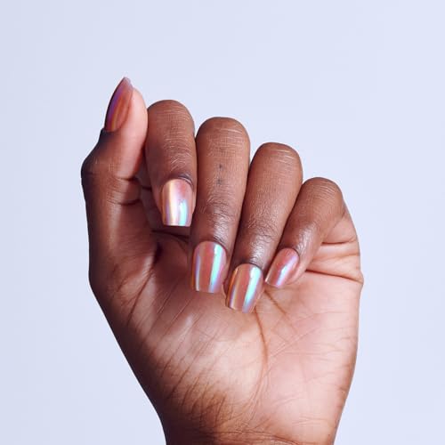 KISS Glam Press On Nails - Golden Hour Affairs, Pink, Short Squoval Shape, 32 Nails & Glue