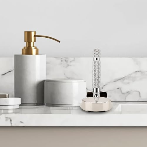 Linkidea Stainless Steel Razor Stand, Universal Safety Razor Holder for Bathroom