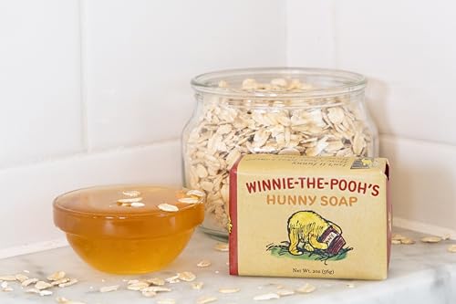 Winnie-the-Pooh Hunny Soap 2oz – Made in USA, Exfoliating Honey Oatmeal Bar