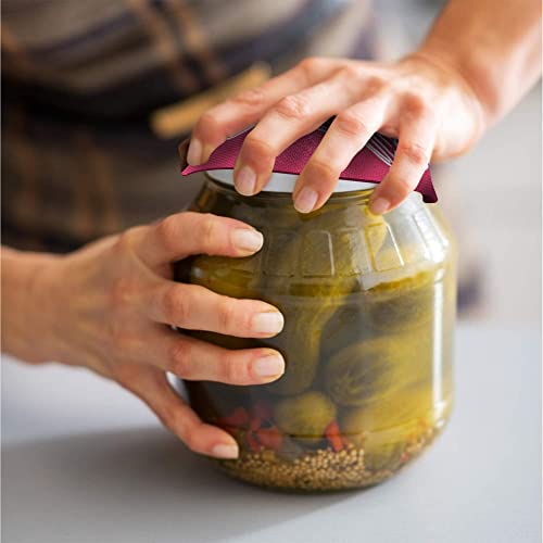 Jar Opener Gripper Pads - 4 Pack, 5 Inch Thick Rubber for Seniors