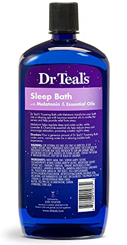 Dr Teal's Foaming Bath Gift Set, Eucalyptus & Melatonin, 2 x 34oz