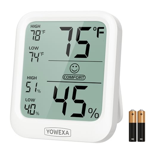 Digital Room Thermometer & Hygrometer with Comfort Indicator