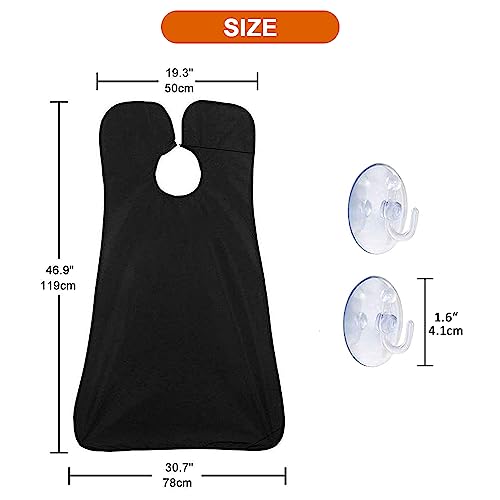 Beard Bib Apron for Men - Non-Stick Grooming Cloth with Suction Cups
