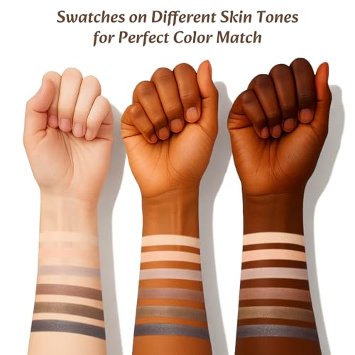 LANDMOON Neutral Matte Mini Eyeshadow Palette - 6 Colors, Long-Lasting & Vegan