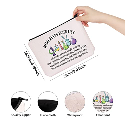TSOTMO Professional Lab Scientist Makeup Bag - Zipper Pouch