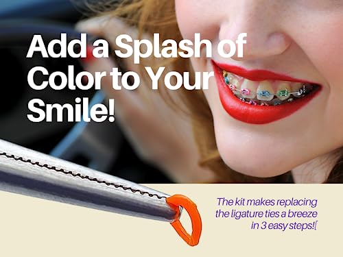 Artman Instruments DIY Dental Braces Color Changing Kit with 1040 Ties