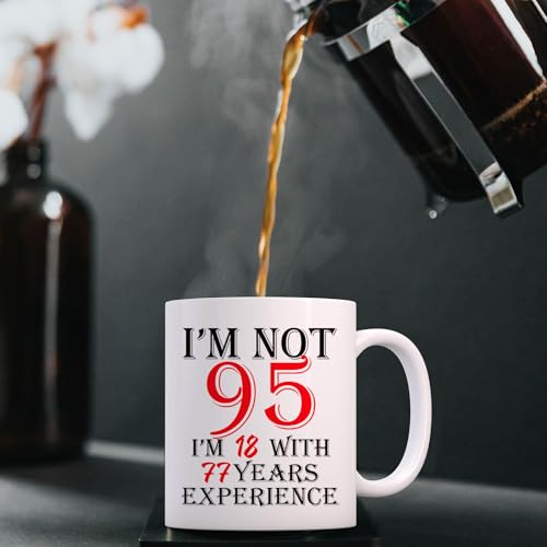 Funny 95th Birthday Coffee Mug for Men & Women - Great Gift