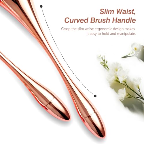 Kootinn Super Large Mineral Powder Brush Set - 2 Pcs for Makeup