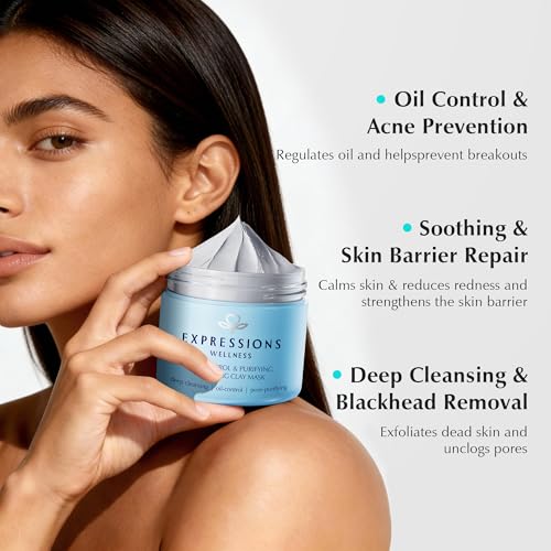 Dead Sea Clay Mask for Deep Cleansing & Acne Control - 4.06 Oz