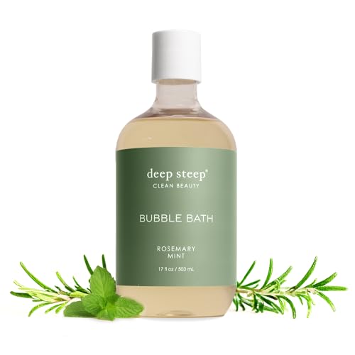 Deep Steep Rosemary Mint Bubble Bath - 17oz Soothing Formula