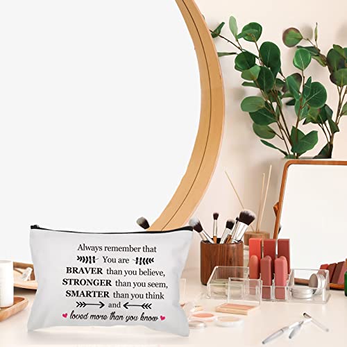 Saintrygo 14-Piece Inspirational Makeup Bag Set for Women
