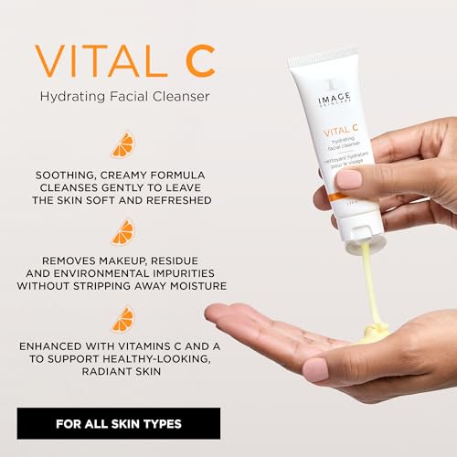 IMAGE Skincare VITAL C Hydrating Facial Cleanser 1.7oz - Gentle Vitamin C & A Face Wash