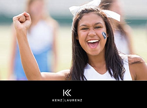 Kenz Laurenz 7" Jumbo Blue Cheer Bow Pack for Girls & Teens - Large Hair Accessories