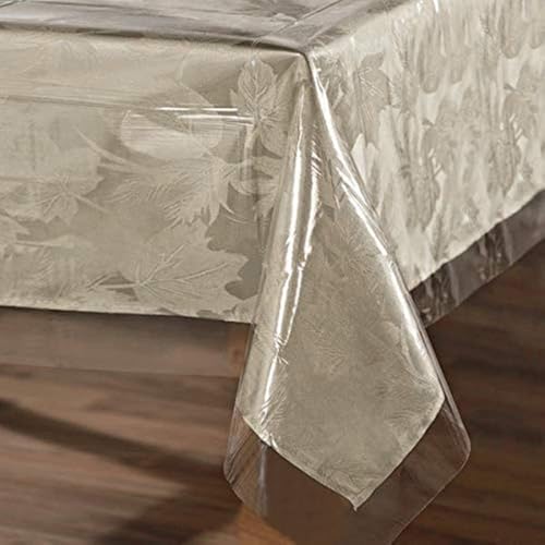 54x54 Inch Clear PVC Table Cover Protector - Waterproof & Stain Resistant