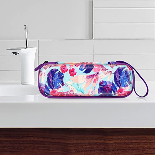 Purple Travel Toothbrush Case for Oral-B & Sonicare - Hard EVA Protective Cover
