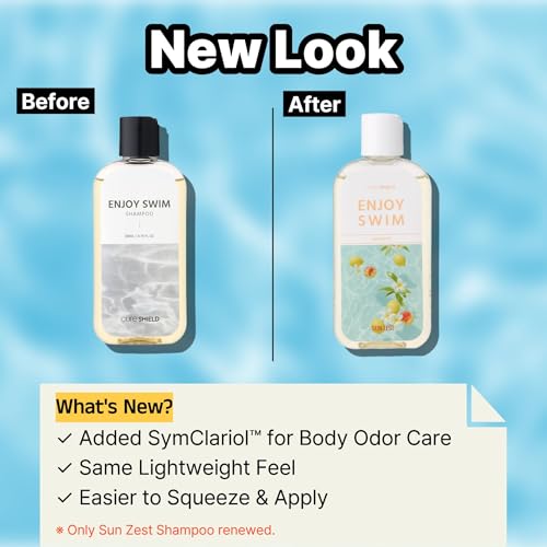 CURESHIELD Citrus Chlorine & Hard Water Swim Shampoo - 6.78oz Moisturizing Hair Care