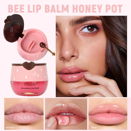 9 PCS Bee Lip Balm Set - Honey, Strawberry, Mint & More