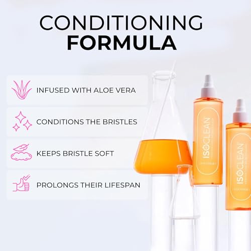 Isoclean Makeup Brush Cleaner Spray Paradise Fragrance 3 fl oz - Fast Drying, No Rinse