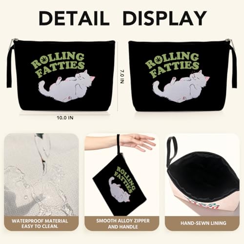Funny Weed Gift Leaf Makeup Bag Multicolor 471 – Cosmetic Pouch for Women & Nurses