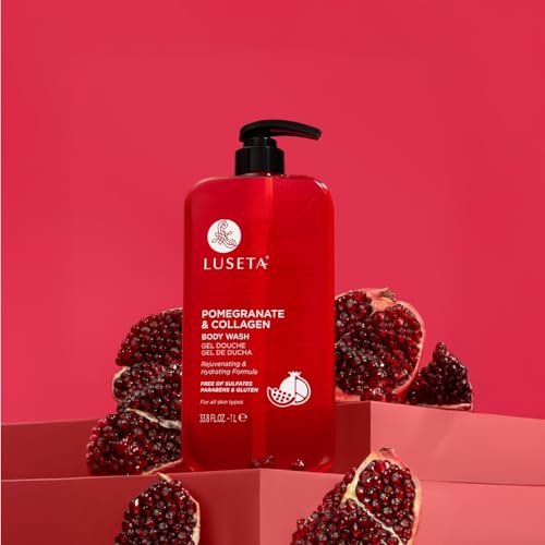 Luseta Pomegranate Collagen Body Wash for Dry Skin - 33.8oz