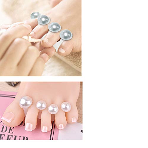 AISIBO Silicone Toe Separators for Pedicure - 8pcs Nail Polish Spacers & Spreaders