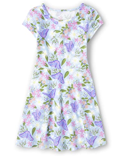 Girls' Plaid Stretch Jacquard Short Sleeve Dress - The Children's Place