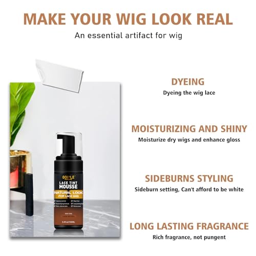 Goiple Complete Lace Wig Installation Kit with Tint Mousse & Melting Spray