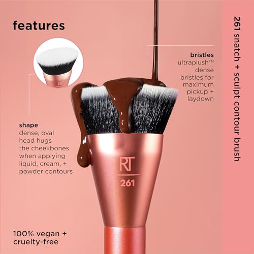 Real Techniques Snatch + Sculpt Contour Brush - Precision Makeup Tool