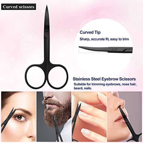 KAJUDA 5-in-1 Eyebrow Grooming Kit with Razor, Scissors & Tweezers