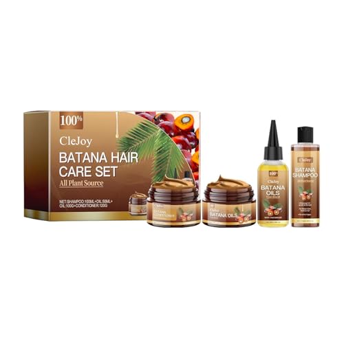 Botanic Batana Oil Shampoo and Conditioner Set ? Unrefined Batana Hair Mask & Growth Oil, Natural Repair for Thinning Hair, Curly & Damaged Hair Care Set for Men & Women