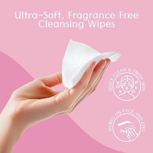 Air Jungles Pink Micellar Makeup Remover Wipes - 75 Ct, Pack of 3, Individually Wrapped